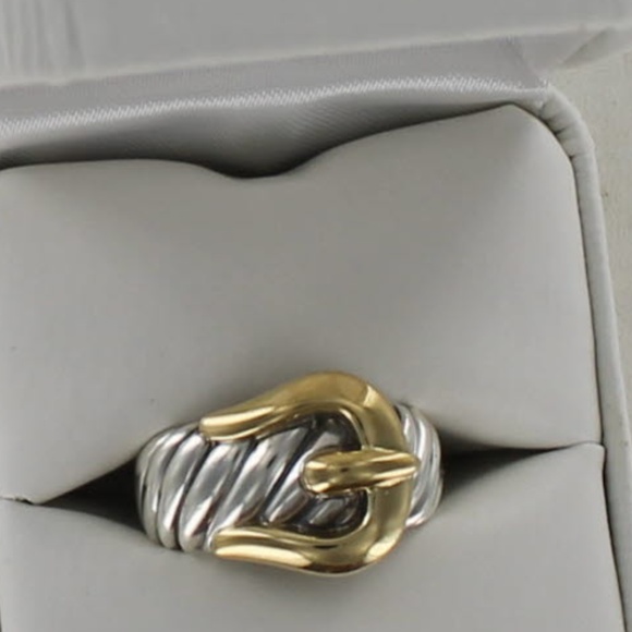 David Yurman Jewelry - SOLD-David Yurman Silver Gold Belt Buckle Band